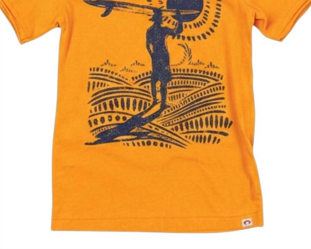 NEW APPAMAN kids surfer's paradise t-shirt in artisan gold